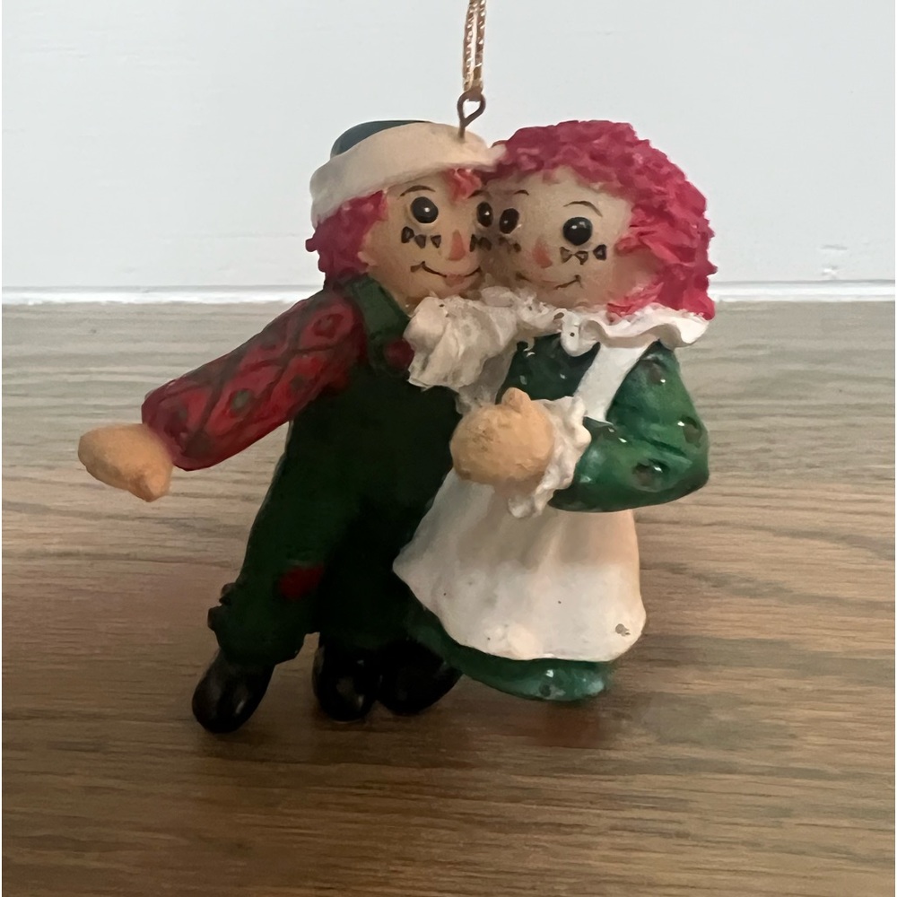 Raggedy Ann and Andy Christmas Ornament - Vintage (1998)